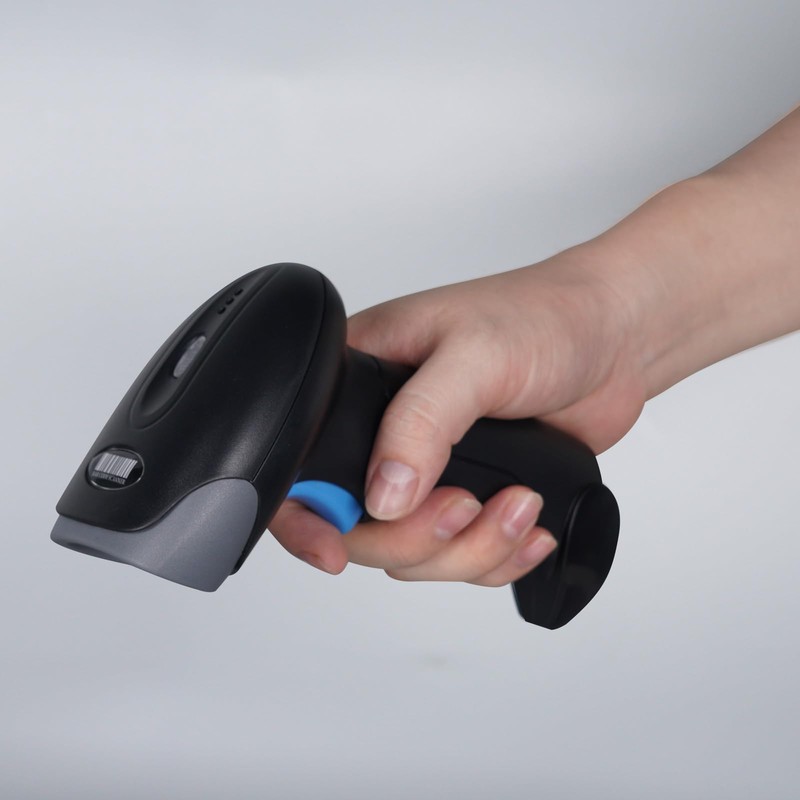 Rabitpos 1D 2D QR Barcode Scanner Wireless, Handheld Cordless Bar