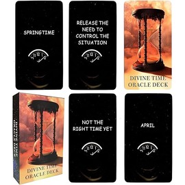 soulme Time Oracle Cards Deck, Divine Timing Oracle Cards, Oracle Cards for Beginners,Answers to All Your Timing Related Questions