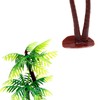 XHBTS Set of 10 Miniature Palm Trees, Plastic, Model Trees