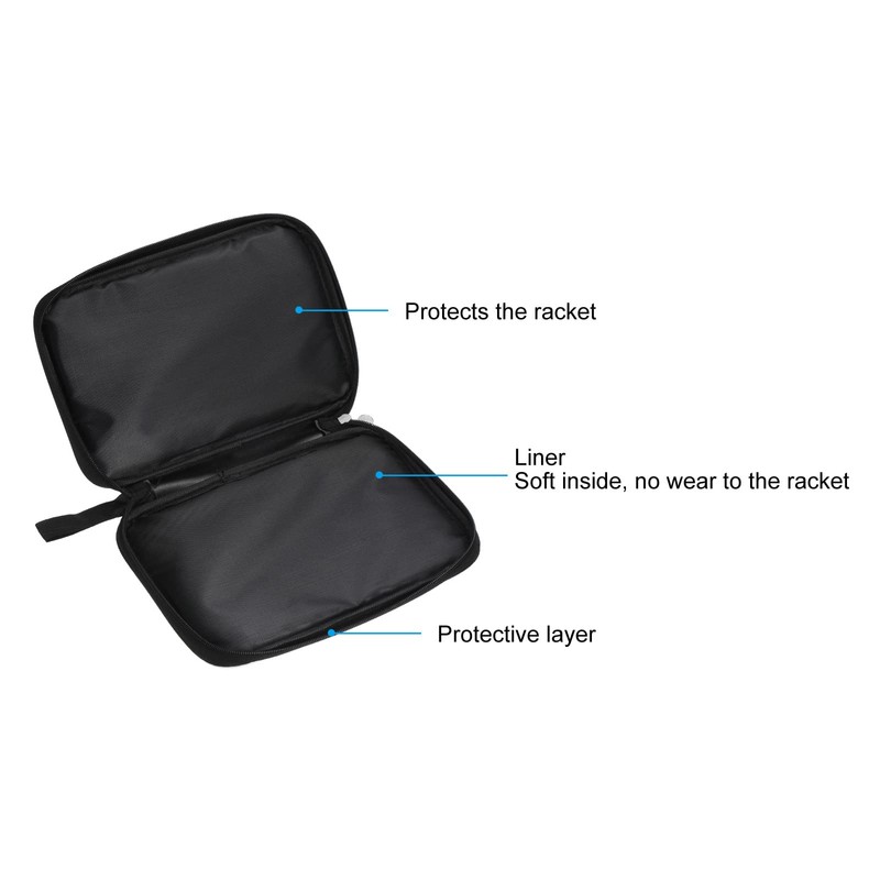 PATIKIL 10.6" x 7" Ping Pong Paddle Case, Table Tennis