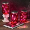 Amzcku 32oz Red Mason Jars with Lids, 6 Pack Wide