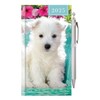 2025 Slim Week To View Hardback Diary with Pen (Puppy)