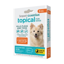 Sergeant's Guardian Flea & Tick Squeeze On for Dogs 7-33 lbs., 3 Count
