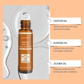 Pack of 2 Eye Serum with Roller Ball, Hydrating Eye Cream Firming Eye Cream Rollerball Castor Oil Frankincense Rollerball Under Eye Roller Serum, Reduces Eye Wrinkles, Moisturises and Soothes