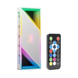 upHere ARGB Controller for PC, 5V 3-Pin PWM Temperature Control, Wireless Remote Control Stroke, ARGB Hub, Fan Hub, RGB Controller PC for Case Fan, RGB Lighting Synchronization, P12PARGB-WT