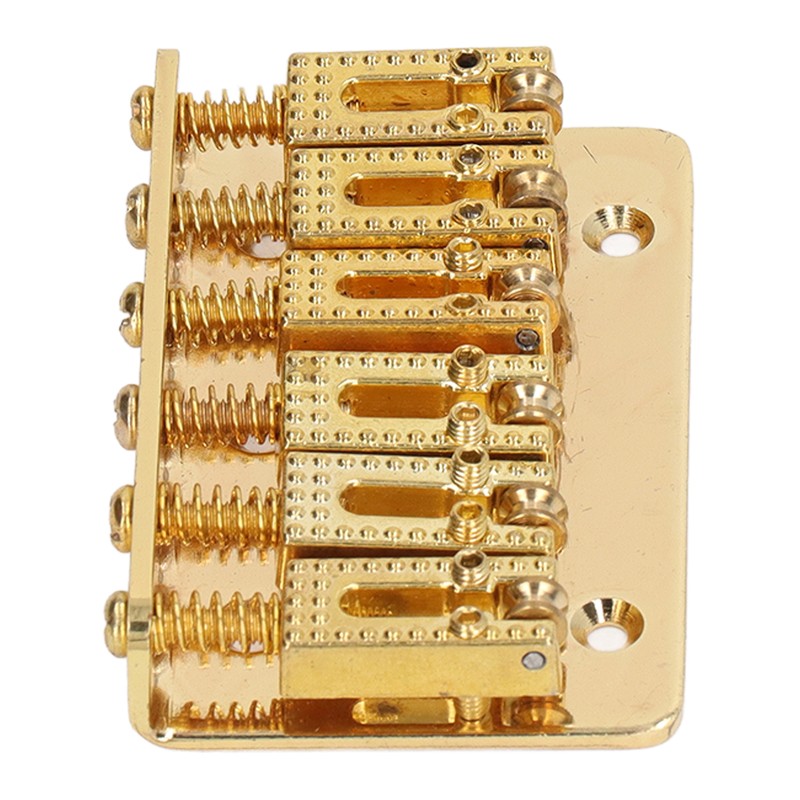 Electric Guitar Bridge 6 Strings 65mm Glossy Metal Guitar Hardtail