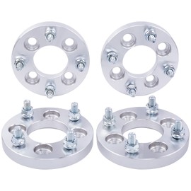 DCVAMOUS 4PC 4x100 to 4x4.5 Wheel Adapters 20mm Thick with 12x1.5 Studs Compatible with Honda T-oyota 5 Lug 4x100 to 4x114.3 for Accord Civic CRX Corolla Yaris Echo (4x114.3 Rim on 4x100 Vehicle)