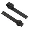 CCJH 9FT Ceiling Mount Sliding Barn Door Hardware Kit Black