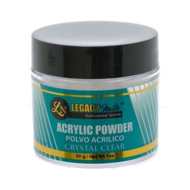 Legacy Nails Crystal Clear Acrylic Powder 1 oz