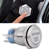 QANYEGN Push Button Start Switch, Engine Start Button, 12V White