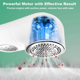 Garstor Garstor Fabric Shaver, Electric Lint Remover, USB Rechargeable Sweater Shaver, Cordless Clothes Defuzzer, Portable Pills Trimmer for Clothes, Furniture(2.0 Pro, Beige)