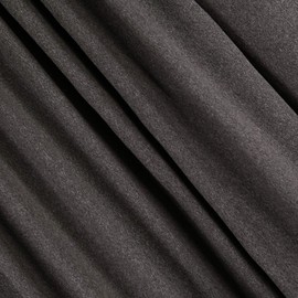 FabricLA DTY Double Brushed Knit Jersey 190 GSM - 58/60" Inches (150 CM) Wide - Soft Polyester Spandex Fabric - 2 Way Stretch Knit Fabric - Charcoal, 2 Continuous Yards