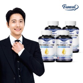 Direct Import from the USA High-Concentration Premium rTG Omega-3 1100mg 4 Bottles (24-Month Supply) / Contains 250% Vitamin D for Circulatory Health / 미국 직수입 고함량 프리미엄 알티지 rTG 오메가3 1100mg 4병 (24개월분)  비타민D 250% 함유 혈행건강