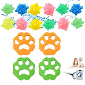 Pet Hair Remover Washing Machine, Pack of 16 Lint Paw for Washing Machine, Laundry Balls, Pet Hair Removal for Laundry, Clothes, Cat Hair Remover for Washing Machine, Removes Fur in Washing Machine