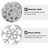 MAGICLULU Pack of 30 Snowflake Stickers Iron-On Clothes Glitter Snowflake