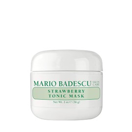 Mario Badescu Mascarilla tónica de fresa - Mascarilla de arcilla refrescante e iluminadora - Refina y limpia la piel apagada y los poros obstruidos - Cuidado de la piel facial rico en vitamina C y ácido fólico, 56 gr