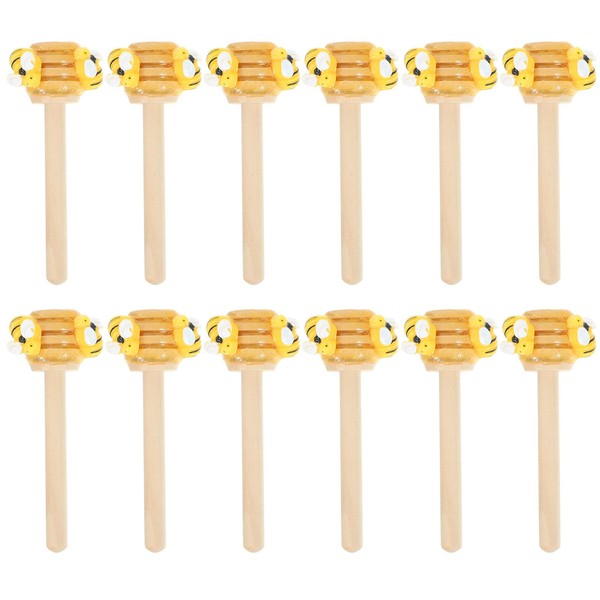 DECHOUS Honey Bee Tiered Tray Decor, 12Pcs Honey Dipper Stick