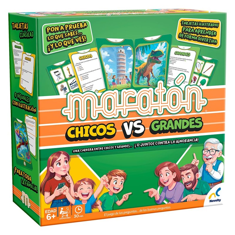 Juego DE Mesa MARATON Chicos VS Grandes Caja Carton