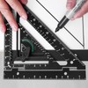 7.5" Magnetic Rafter Square with Jig Block - Multi-Angle Measuring