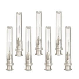 Pack of 100pcs 27G x 3/4" (20mm) Stainless Steel Delivery Tube for Refill Liquids, Individually Packed, Refill Tubes for Industry, Science Laboratories, Household, Hobby, Liquid Oil, Glue, Refills