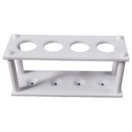 Labsales Solid PTFE Rack For Centrifuge Tubes And Test Tubes Extremely Robust And Chemically resistant Multiple Sizes And Tube Sizes Available Pack of 1 (4 Tubes - 30mm Diameter)