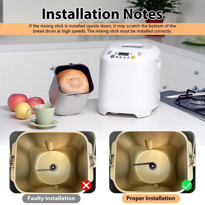 Bread Maker Paddle Compatible with Panasonic BreadMaker, Breadmaker Mixing Arm