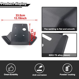 Xitomer 4mm Motorcycle Skid Bash Plate, Fit for XR650L 1992-2015 2016 2017 2018 2019 2020 2021 2022 2023 2024 / XR600R 1989-2000, Motorcycle Skid Plate