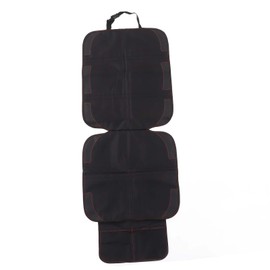 Car Seat Protector for Child Seat, 600D Fabric Waterproof Car Safety Seat with Storage Pockets, Non-Slip Backing Carseat Protector Abrasion Padding for Baby and Pet