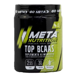 Meta Nutrition Aminoácidos, Top BCAA's, 30 Servicios - Sabor Lemon lime