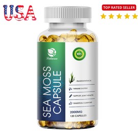 Irish Sea Moss Capsules With bladderwrack Supplemene Digestion Comfort 120Pc