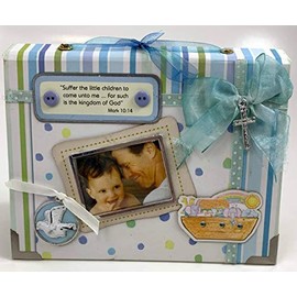 Baby Photo Album with Scripture Holds 24 4 x 6 Photos