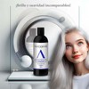 Shampoo Matizador Platinum Bleu Alfamar - Neutraliza Tonos Amarillo, Verde