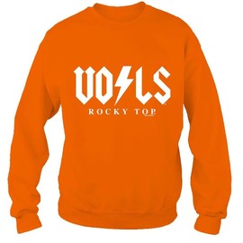 New World Graphics Tennessee Vols Adult Orange Rocky Top Bolt Crewneck Sweatshirt (Large)