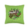 Blue-tongue skink. Art for lizards and reptile lovers Throw Pillow