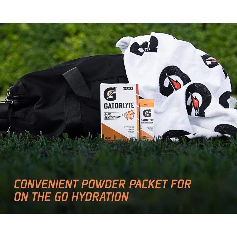 Gatorlyte Rapid Rehydration Electrolyte Powder CHERRY LIME- 6 Packets 8/2024