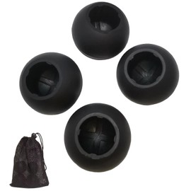 TAGUTA Fits 16mm Legs Camping Chair Anti Sink Rubber Ball Feet Anti Slipery Set of 4 Stability Chair Leg Cap Fishing Hiking Uneven Floor Portable Camping Chair Feet