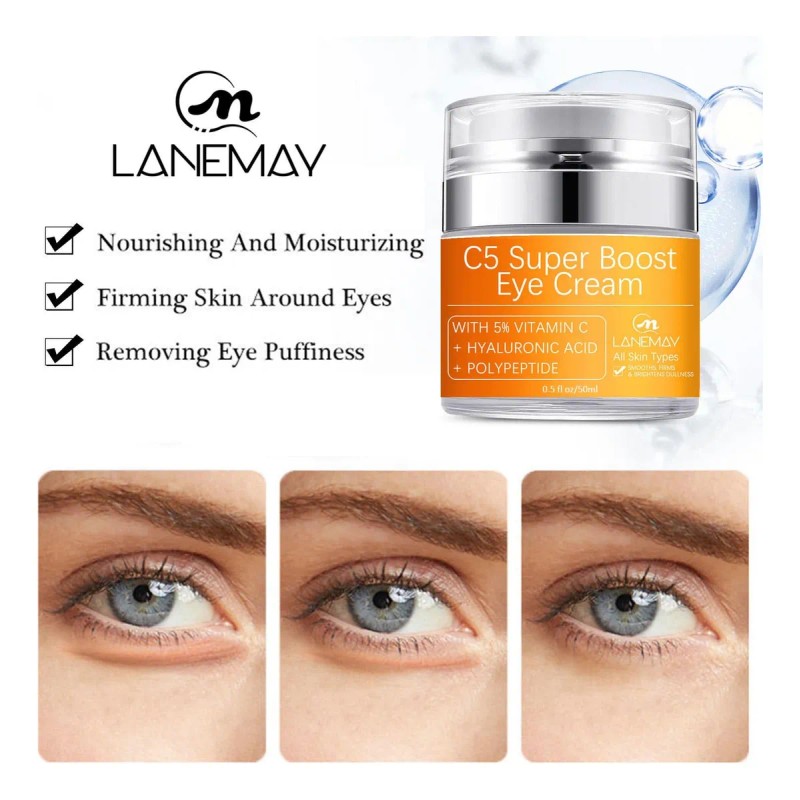 Crema Reafirmante Ojos 50ml Contra Arrugas Bolsas