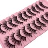 SISIYDY Wispy Lashes Natural Look 16mm Long Cat Eye Natural
