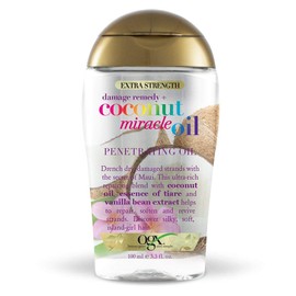 OGX Coconut Miracle Oil Penetrating 3.3 Ounce X-Strength (100ml) (3 Pack)
