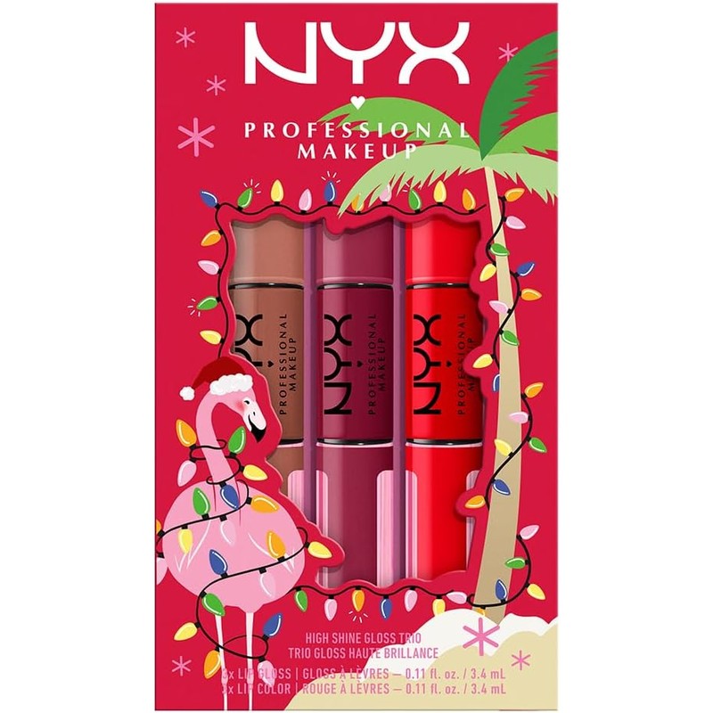 Labial Shine Loud Trío Holidays Nyx – 3 tonos (rojo,