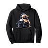 hamster as a DJ Pullover Hoodie
