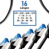 BIGtec - 10 Stück - 0,15m CAT 7 Kabel Netzwerkkabel