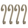 Haute Decor Stocking Scrolls Stocking Hanger- 4 Pack Holly Embossed