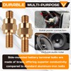 Side Post Battery Terminal Bolt 2 Set 3/8"-16&3/8"-24 Brass Standard