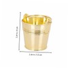 Ciieeo Decorative Plastic Bucket Small Treat Bucket for Birthday Party