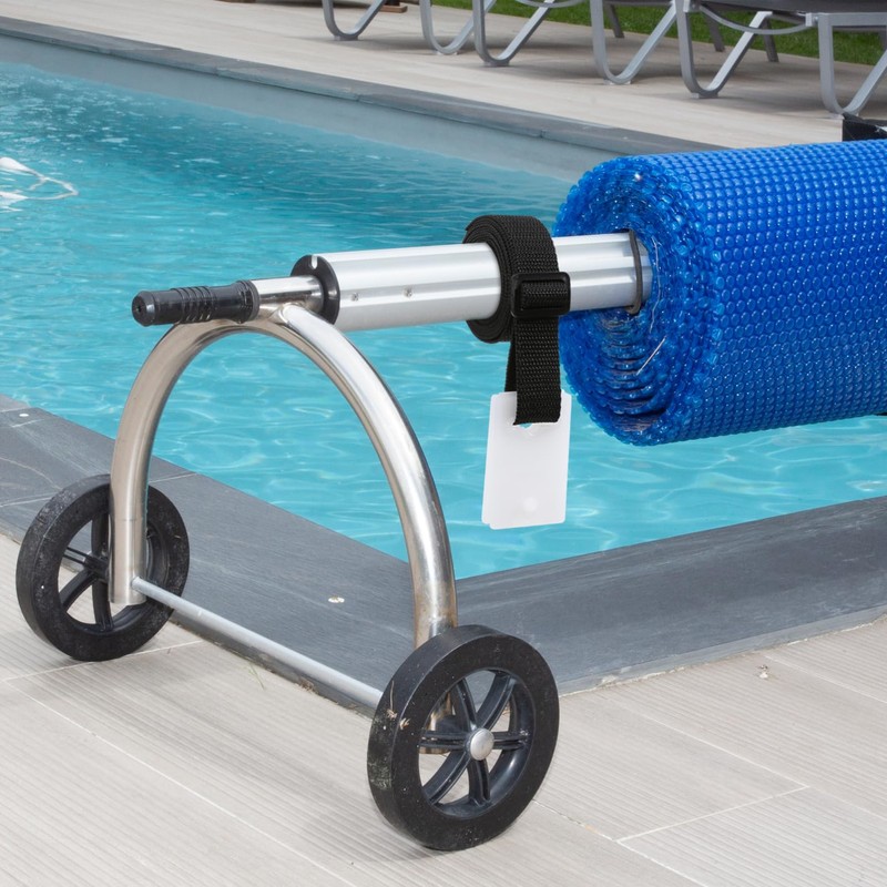 BESPORTBLE Pool Solar Cover Reel Attachment Kit Durable Nylon Straps