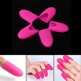 ATOMUS Silione Nail Art Set Soak Off Clip Cap Gel Polish Remover Wrap Nail Tool Cuticle Pusher Manicure Varnish Reusable