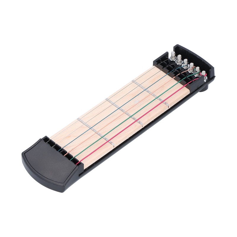 Pocket Guitar Practice Tool 6 Colorful String Fingerboard Portable Beginner