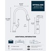 APPASO Oil Rubbed Bronze Kitchen Faucet with Soap Dispenser, Stainless