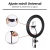 Aro De Luz Led 10 Pulgadas Tripie Portátil Inclinación 180º